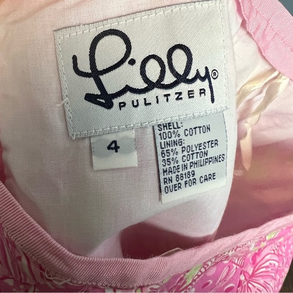 Lilly Pulitzer Vintage Clarissa Sunset Pink Beach Blanket Bingo Mini Skirt - Picture 6 of 7